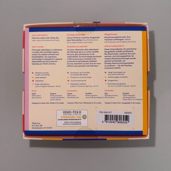 Thinx Teen Super Fresh Start Period Kit Size 15-16 - Picture 3 of 8